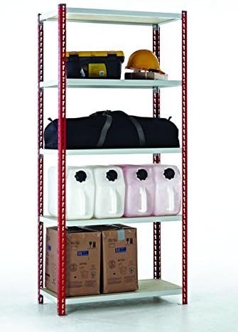 medium-duty general purpose shelving red - storage - shelving