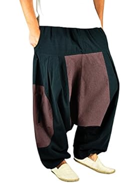 Hochwertige groß geschnittene Haremshose für Männer und Frauen als alternative Kleidung und Aladinhose von virblatt...