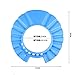 ibepro® Safe Shampoo Shower Bathing Protection Soft Cap Hat for Toddler's, Baby ,Children & Kids to Keep the Water Out of Their Eyes & Face (Blue)