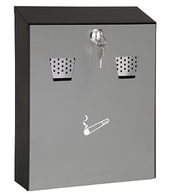 Wedo 17035112 Cendrier mural Gris/Noir