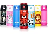 ✔ Mantiene la temperatura: la botella de agua de acero inoxidable de doble pared está aislada al vacío y, por lo tanto, mantiene la temperatura durante varias horas. Las bebidas frías se mantienen frías por hasta 12 horas y las bebidas calientes se mantienen calientes por hasta 6 horas. La temperatura exterior de la superficie de la botella no cambia. Tenga en cuenta que el líquido no debe superar la temperatura máxima de 40 ° C. Los líquidos calientes pueden causar quemaduras o escaldaduras.