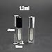 Angelakerry 20pcs 1.2ml Silver Lip Balm Cute Bottle Empty Cosmetic Container Tube Travel Gloss