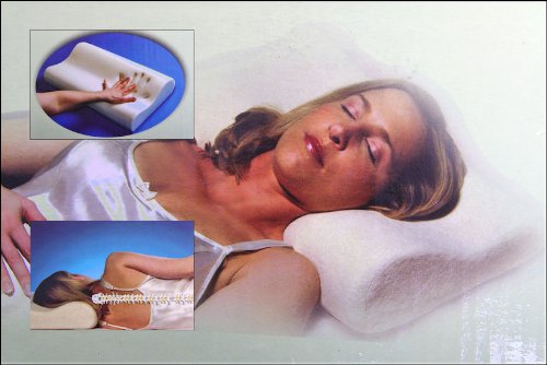 Orthopädisches Nackenkissen aus Formschaum – Memory Kopfkissen inkl. Bezug - 3