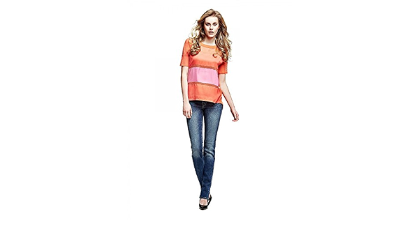 GUESS Women's Cigarette Mid Jeans 