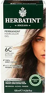 Herbatint Permanent Herbal Haircolour Gel 6C Dark Ash Blonde -- 135 mL