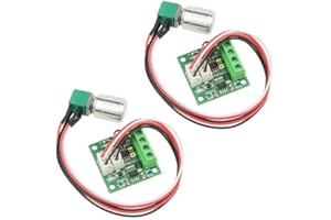 BGTXINGI 2 Stück DC-Motor Drehzahlregler 1,8 V 3 V 5 V 6 V 12 V 2 A 1803BKW Einstellbarer Treiberschalter Lichttemperaturregler Regulierung Strombegrenzung Ultra kleiner LED-Dimmer mit Drehzahlregler
