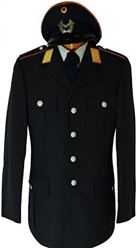 Uniform Worn Air Force Pilot Set of 4 German Costume From Size 16 Grey Blue -  blue - 40R