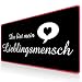 Produktbild Lieblingsmensch Gaming Mauspad, 900 x 400 x 3 mm XXL Speed Mousepad Tischunterlage, genähte Kanten, nicht-SLI-Gummi-Basis-Mousepad für Laptop,Mac,Computer & PC,mit einer Aufbewahrungstasche (TT-Red)