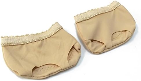 Byjia Belly/Ballet Dance Toe Pad Practice Shoes Foot Thong Protection Dance Socks Costume Gaiters Accessories Three Holes B S/34~35