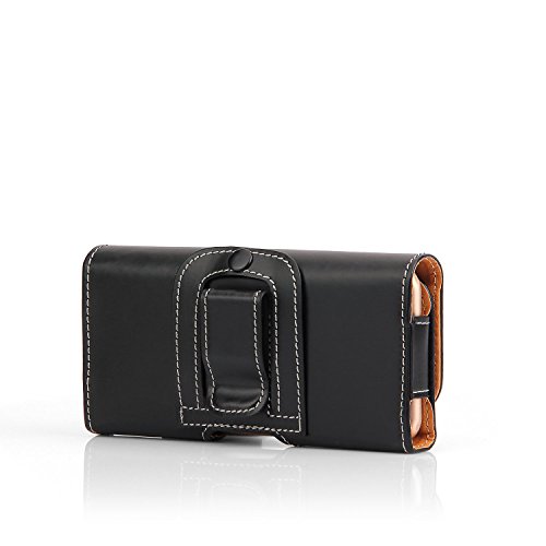 C-Super Mall-UK Einfach Mode Sport Hüfttasche Bauchtasche Beuteltasche Taille Taschen,PU-Leder Handy-Beutel Hüfttasche hülle mit Riemenverbinder für iPhone 6S 5/5S/SE und andere Telefon unter 4,7 „(schwarz) - 2