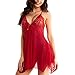 Produktbild Damen Sexy Nachtwäsche Pyjama Frauen Nachthemd Spitze Lingerie Strapsen Nachtkleid Dessous Reizwäsche Damen Sleepwear Negligee Kleid Für Damen