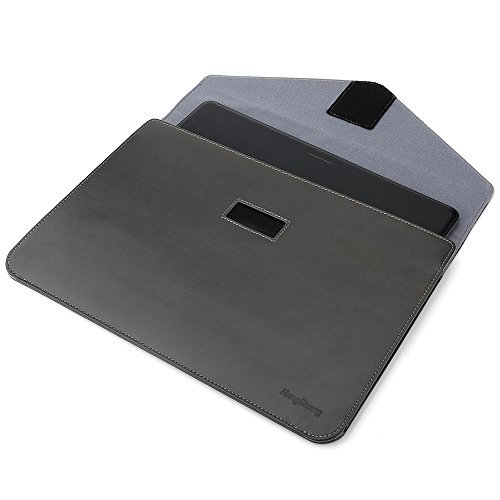 Tisino wasserabweisend Slim Fit tragbar Leder Laptop Sleeve Envelope Case für MacBook Air 13,3/MacBook, MacBook Pro, MacBook Air 13/Pro Zoll Sleeve, iPad Pro 12,9 Sleeve - 5