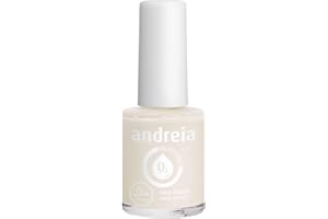 Andreia Nagellack Halal - Atmungsaktiv Luft - Wasser-Durchlässig - Ungiftig Farbintensiv - Naturkosmetik - Farbe B22 Milchweiß 10.5 ml