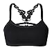 Produktbild Missley Women Sports Yoga Fitness Athletic Solid Lace Wrap Chest Strap Vest Tops Bra Fitness Bra (S, Black)