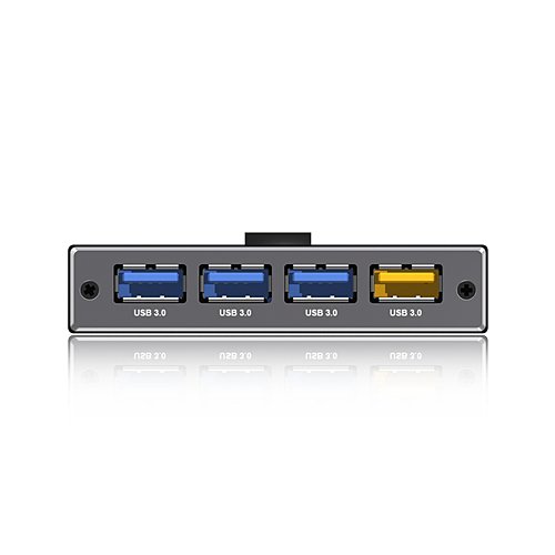 Icy Box IB-AC611 4-fach USB 3.0 Hub mit 1x USB-Ladeport und zusätzlichem 5 V Netzteil - 3