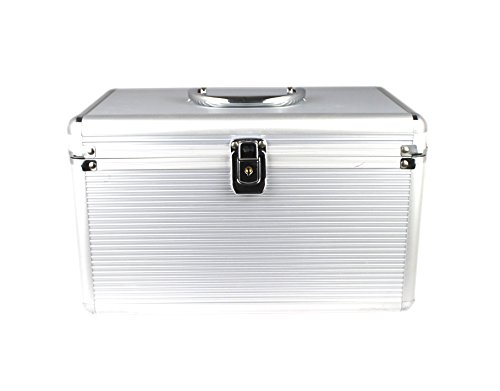 KScase Aluminium CD-Koffer für 200 CDs 300x190x185mm Silber - 3