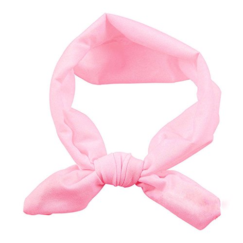 Sanwood Baby Girl Headband Toddler Headdress Child Hairband Elastic (Pink)