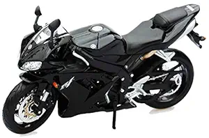 METRO TOYS & GIFT Diecast 1:12 Scale YZF R1 Black Motorcycle Model Metal Diecast Models Motor Bike Miniature Race Toy for Gift Collection