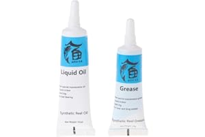 KIETEIIK Angelrolle Ölrolle Lager Öl Reiniger & Fett Kit Wartung Werkzeuge Für Süßwasser Salzwasser Pinning Reel Angelrolle Fett Und Öl Kit Angelrolle Fett Angelrolle Werkzeug