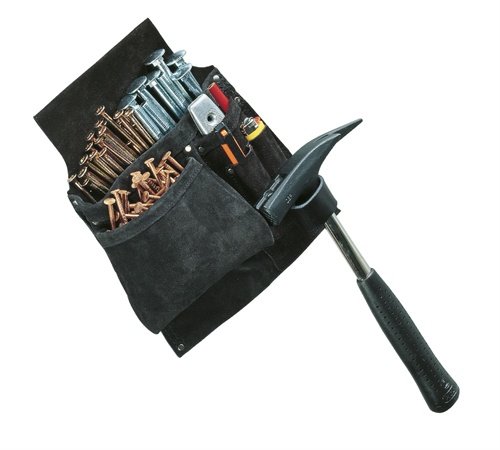 Engelbert Strauss 8240100 Leder Werkzeugtasche für Koppel, Werkzeug Gürteltasche