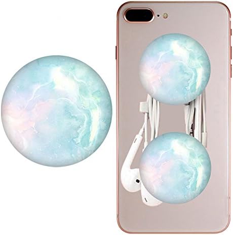 Mobile Phone Holder,Expanding Stand Grip Pop Mount Socket for Smartphones, iPhone and Tablets,Marble