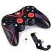 Produktbild NJSTAR Drahtloser Spiel-Bluetooth-Controller, S3-Handy-Gamecontroller-Unterstützungs-IOS-Handy Android-Handy für PC-Spiel-Steuerknüppel Red