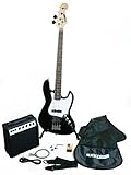 KEYTONE JAZZ E- BASS SET DE LUXE BLACK & VERSTÄRKER UND...