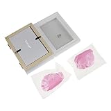 Baby 3 Teiliger Bildrahmen Hand- und Fuß-Abdrücke Kit PINK - 3