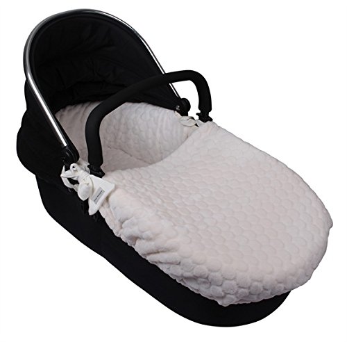Clair de Lune Marshmallow Cozy Carry Cot Covers (Cream)