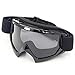 Produktbild Motorradbrillen,Spohife Motocross Dirtbike Fahrrad Off-Road Schutzbrille Motorrad Goggles Crossbrille Sportbrille Wind Staubschutz Fliegerbrille Snowboardbrille Brille, Winddicht Staubdicht (Full Black Frame,Grey Lens)