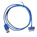 Produktbild Outstanding Value 2 Meter 30 Pin USB Kabel/Kabel (Blau) compatiable für Apple iPad3, iPad2, Ipad 3G, 3GS, 4, 4S und iPod-Reihe