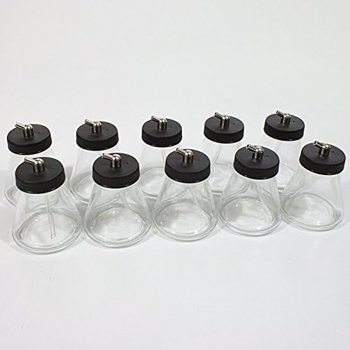 10x AIR BRUSH Farbehälter for Mixer Glass Paint Pot/pot 10 Jar), Set