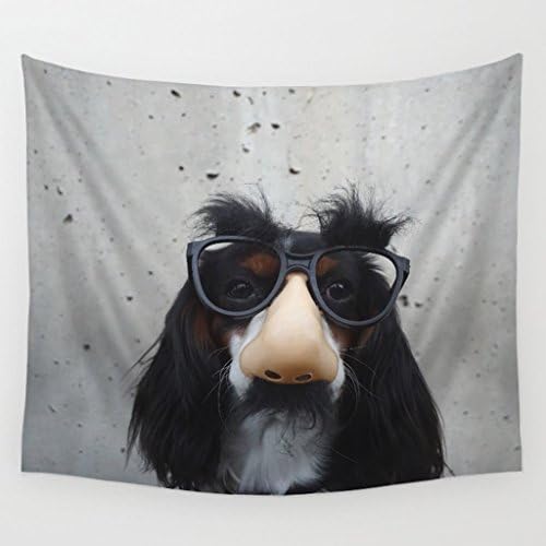 Tapestry QIAO Decoration 3D Printing And Dyeing Animal Decoration Room Bohemian Hippie Decorative Cloth Bed Cloth Beach Cloth Picnic Cloth Polyester (Color : C, Size : 150x130cm)
