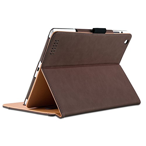 iPad 4, JAMMYLIZARD Ledertasche Smart Cover (mit Retina), iPad 3 und iPad 2, BRAUN & HONIG - 4
