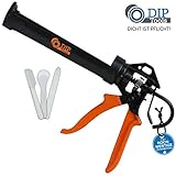 DIP-Tools Kraftschonende Profi Kartuschenpresse - inkl. Fugenglätter-Set