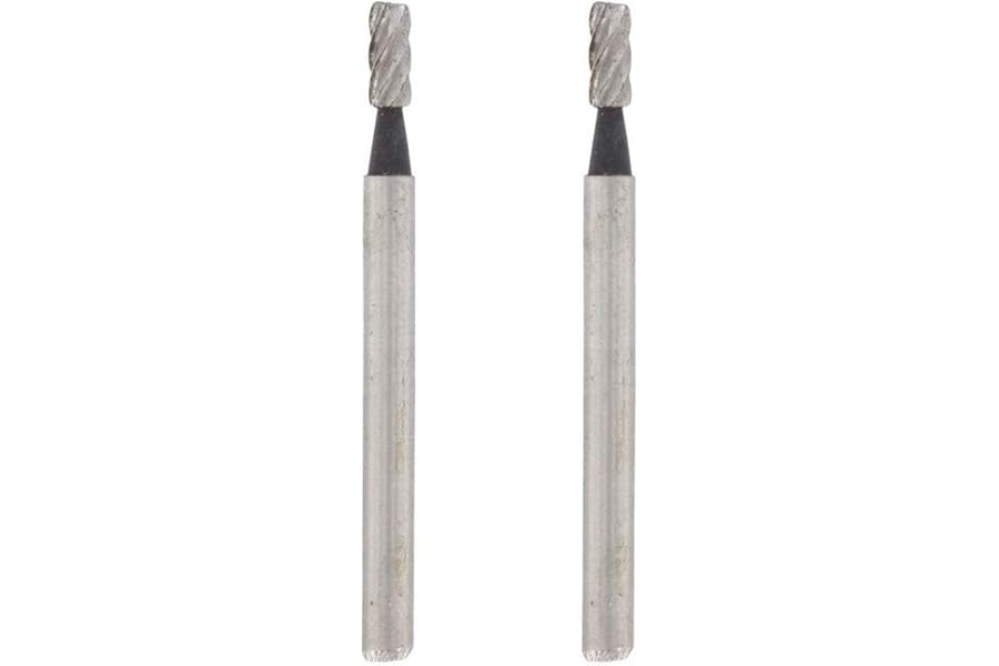 Dremel 194 Milling Cutting Bits in 2-Pack Accessory Set - 2 Cylinder-shaped High-Speed Cutters with 3.2mm Working Diameter
