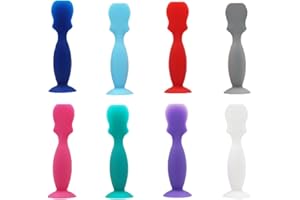 8 espátulas para crema de pañales, BOSOIRSOU, tamaño mini, aplicadores de crema para pañales, espátulas para pasta de glúteos, cepillo para crema de pañales con base de succión