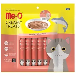 DynamicSales (India) Me-O Creamy Treats for Cats and Kitten Salmon Flavour, 300g