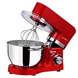 küchenmaschine knetmaschine ★ Super für Pizzateig: 1500 W Metal Motor, fast in der Lage, alle Ihre Bedürfnisse zu erfüllen, können den Pizzateig in nur 3 Minuten mischen.