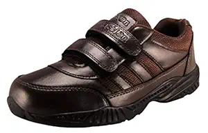 Action Synergy Boys & Girls Velcro School Shoes 7146 Brown