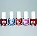 Little BU® Water Based Non-Toxic Colour Nail Polish for Kids Teens and Mums (Set of 5) - MADE IN FRANCE