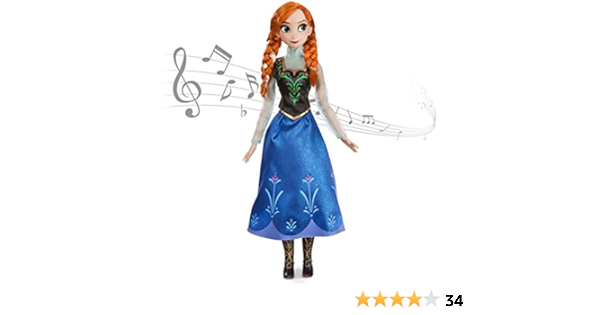 disney frozen anna singing doll 16 inches tall