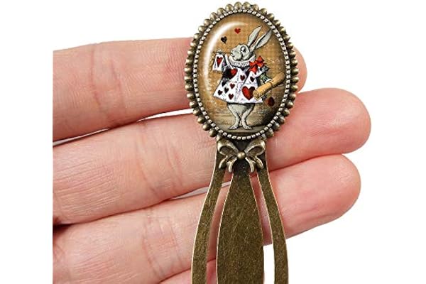 Marque-pages Alice au pays des merveilles lapin