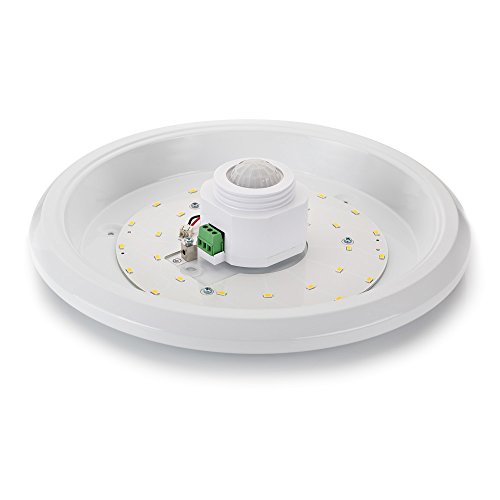 sweet-led Deckenleuchte Weiß mit Bewegungsmelder, 360° Sensor, 16W LED