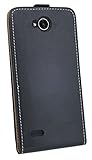 LG X POWER 2 // Klapptasche Schutztasche Hülle Cover Case Etui in Schwarz Tasche Hülle @ cofi1453® - 