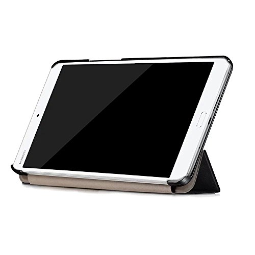 AVIDET Ultra Slim Huawei MediaPad M3 8.4 Hülle Case Superleicht Ständer Smart Shell Cover Schutzhülle Etui Tasche für Huawei MediaPad M3 8.4 Tablet-PC (Schwarz) - 5