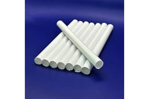 EPITOME FLOWER Radiator Pipe Covers White | 15mm Pipe Insulation | Snap On PVC Plastic Sleeves 19.5cm Long | Pack of 8 Customizable Radiator Pipe Sleeves