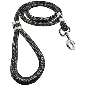 BBFLAMINGO Nylon Dog Leash Durable Reflective Leash for Running Training Pet Leashes Small Large Cats Rope Pet Suppliesng (Black)