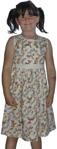 Mini Boden Floral Summer Dress (4-5 Years) Cream