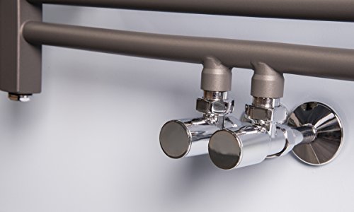 Handtuchheizkörper Badheizkörper 1700x600mm Grau gerade - 4